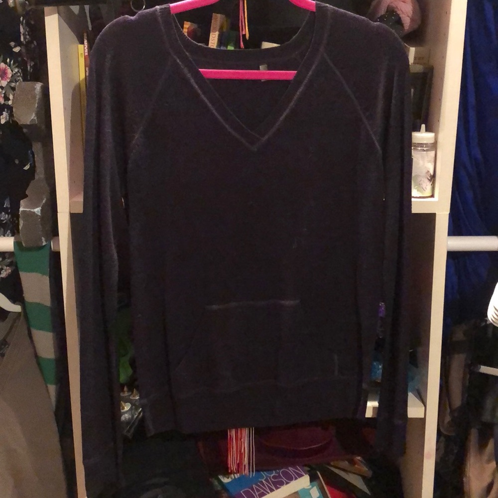 Black Merino Wool Pullover Sweater